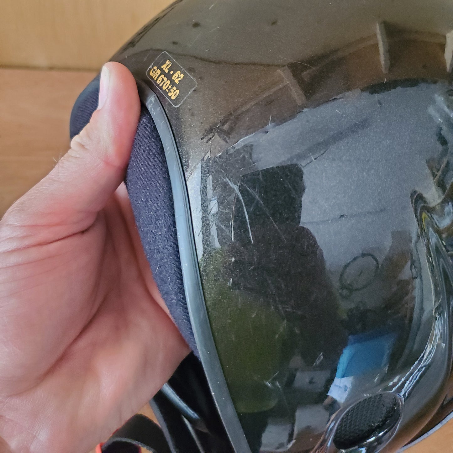 Casque Icaro Skyrunner XL noir avec visière miroir