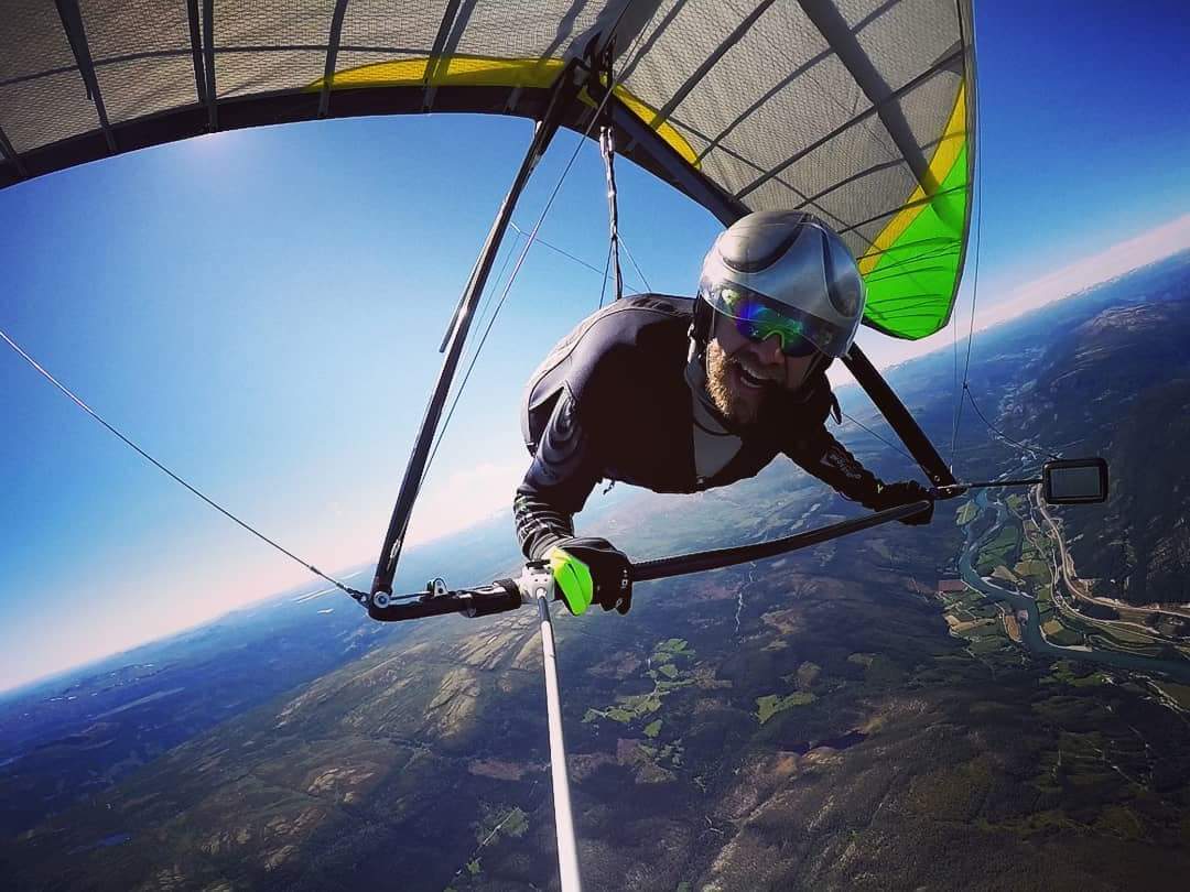 Perche à selfie pour deltaplane - Camera Boom